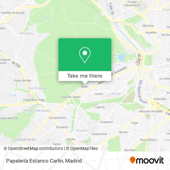 Papelería Estanco Carlin map