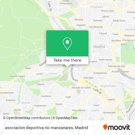 mapa asociacion deportiva rio manzanares