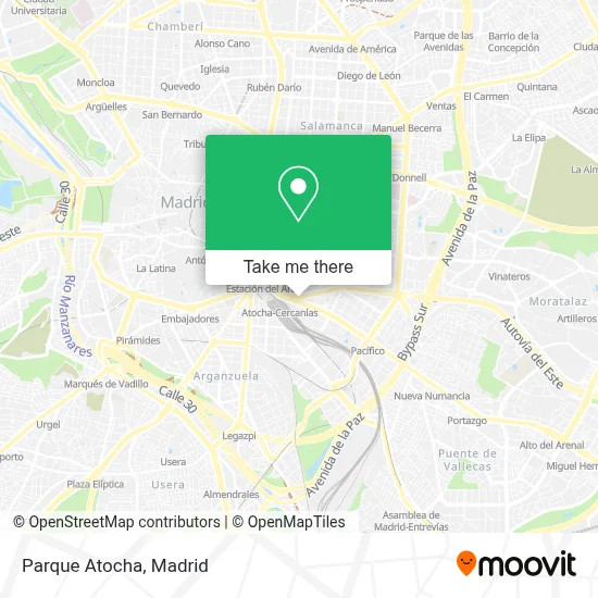 Parque Atocha map