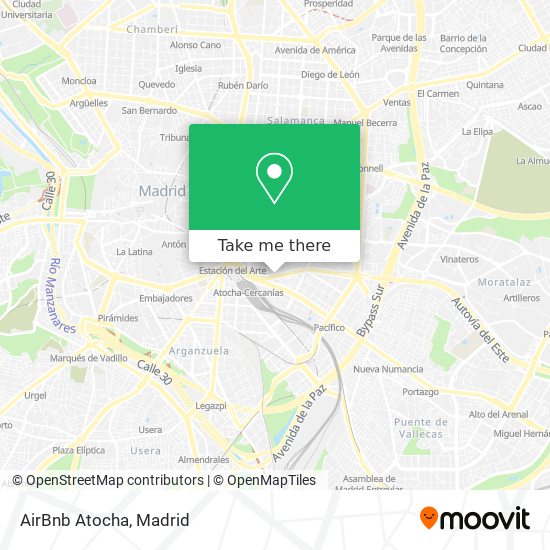 AirBnb Atocha map