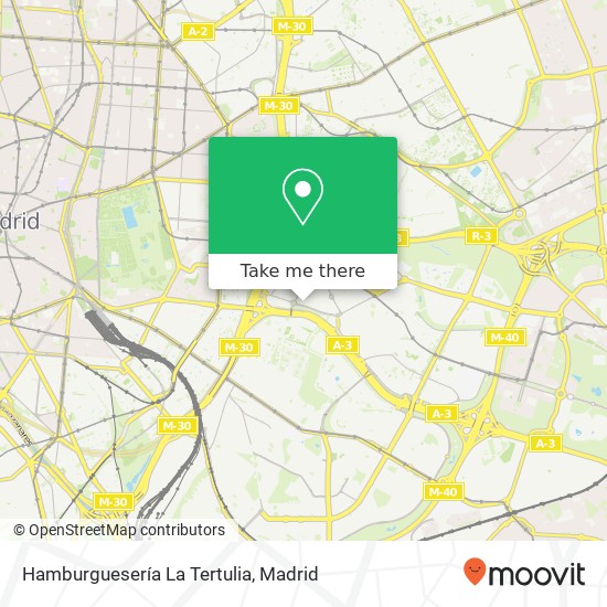 mapa Hamburguesería La Tertulia