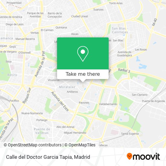 mapa Calle del Doctor Garcia Tapia