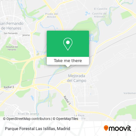 mapa Parque Forestal Las Islillas