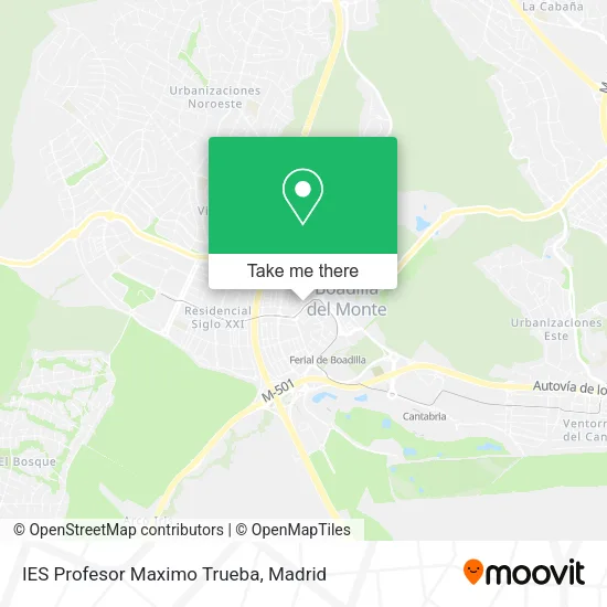 mapa IES Profesor Maximo Trueba