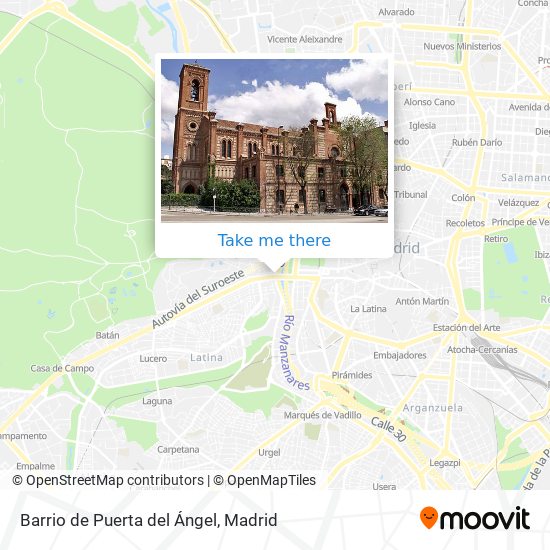 mapa Barrio de Puerta del Ángel