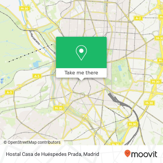 Hostal Casa de Huéspedes Prada map