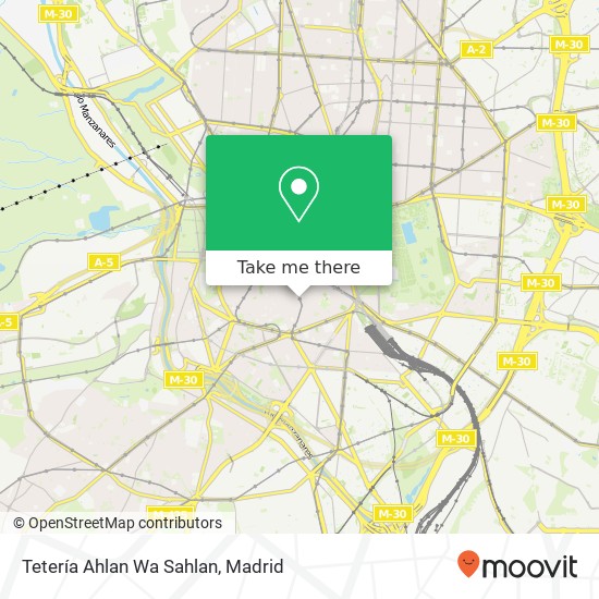 Tetería Ahlan Wa Sahlan map