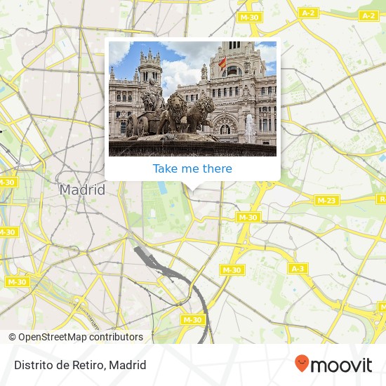 mapa Distrito de Retiro