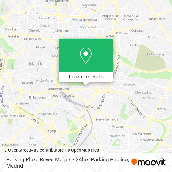 Parking Plaza Reyes Magos - 24hrs Parking Publico map