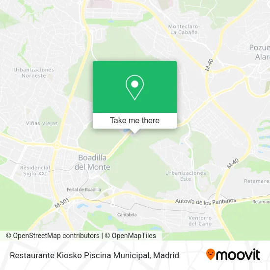 Restaurante Kiosko Piscina Municipal map