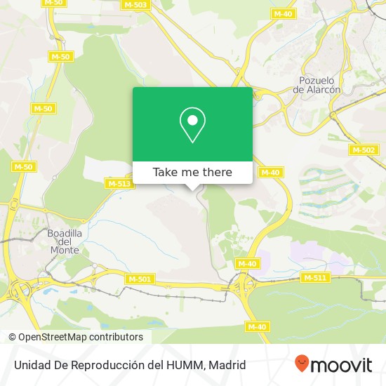 Unidad De Reproducción del HUMM map