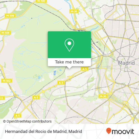 Hermandad del Rocio de Madrid map