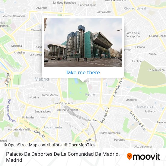 Palacio De Deportes De La Comunidad De Madrid map