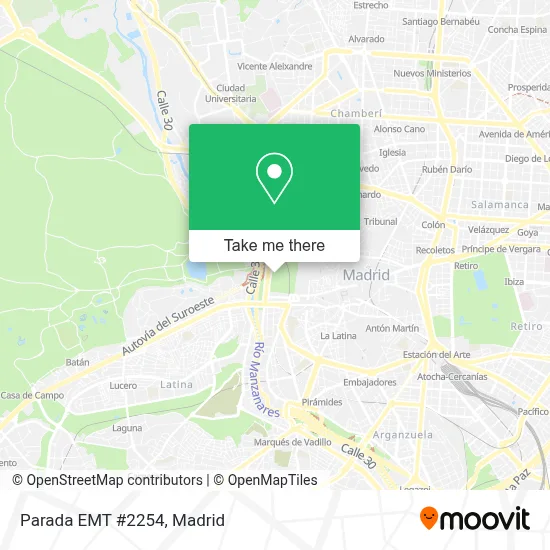 Parada EMT #2254 map