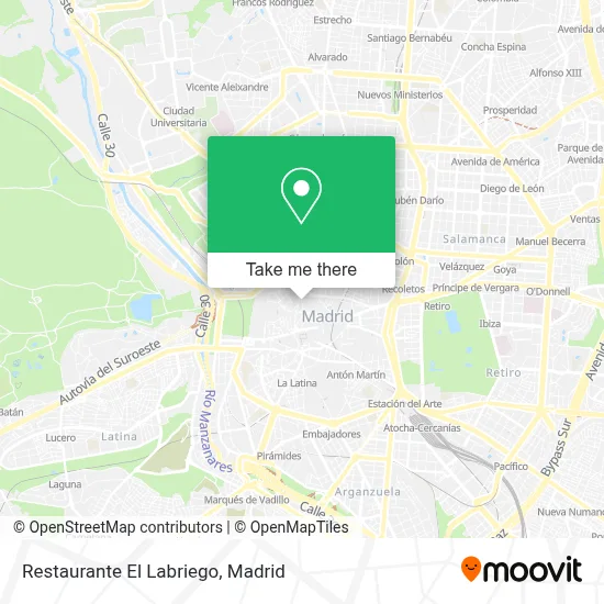 Restaurante El Labriego map