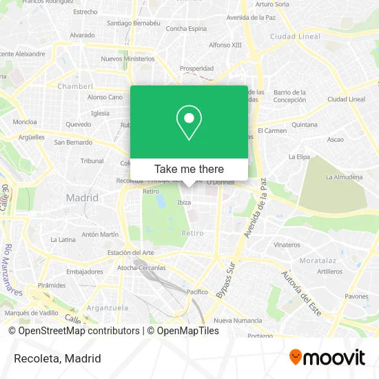 Recoleta map