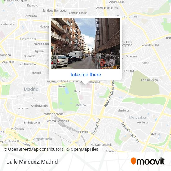 Calle Maiquez map