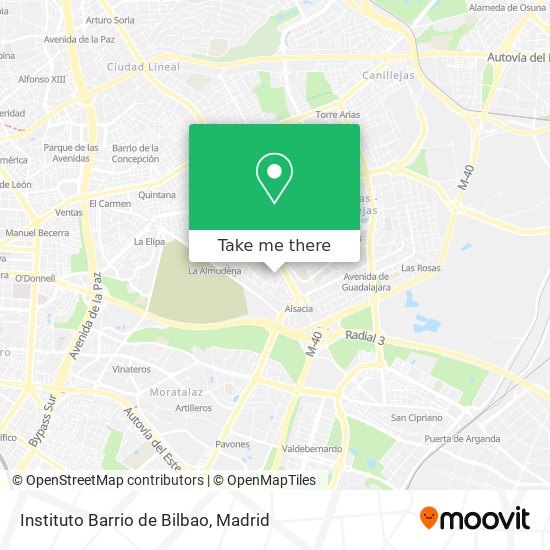 Instituto Barrio de Bilbao map