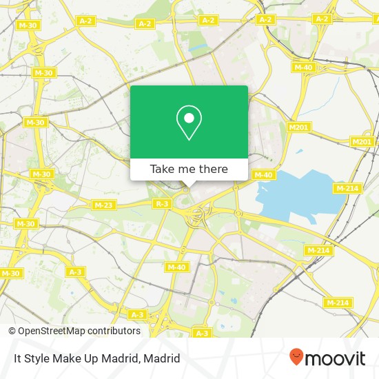 It Style Make Up Madrid map