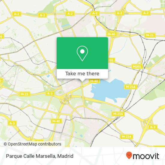 mapa Parque Calle Marsella