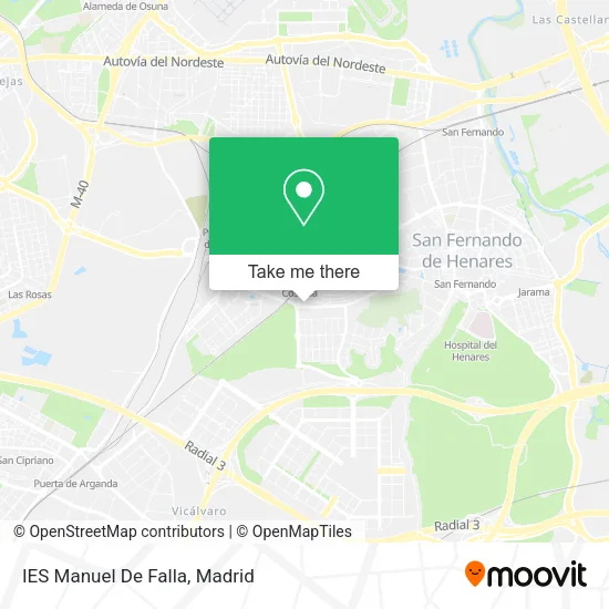 mapa IES Manuel De Falla