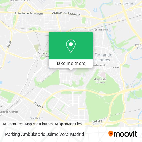 Parking Ambulatorio Jaime Vera map