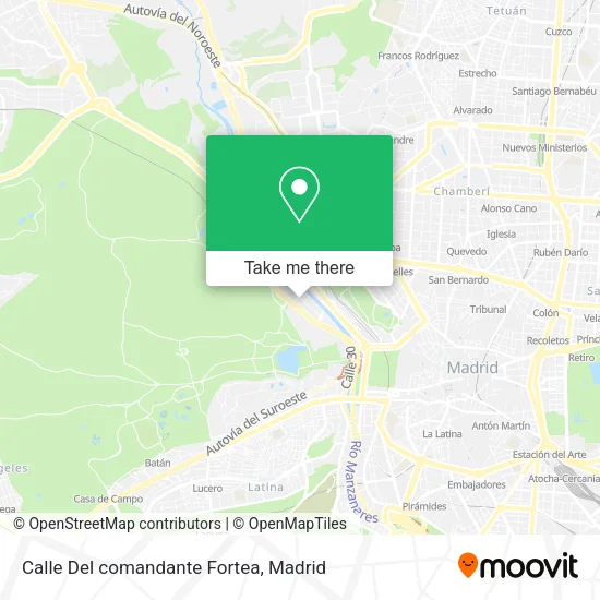 mapa Calle Del comandante Fortea