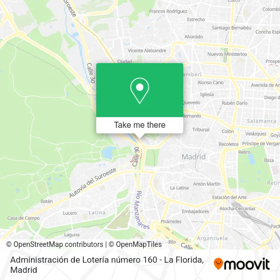 Administración de Lotería número 160 - La Florida map