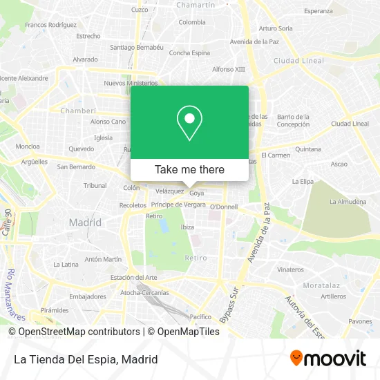 La Tienda Del Espia map