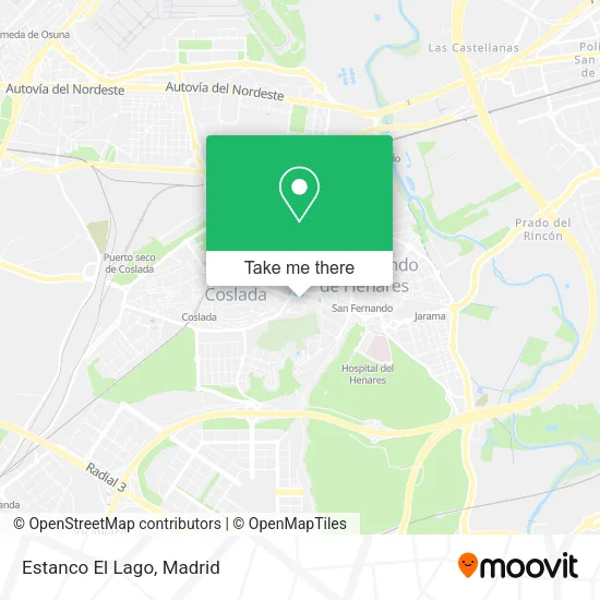 Estanco El Lago map