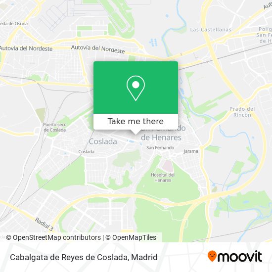 mapa Cabalgata de Reyes de Coslada