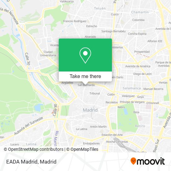 EADA Madrid map