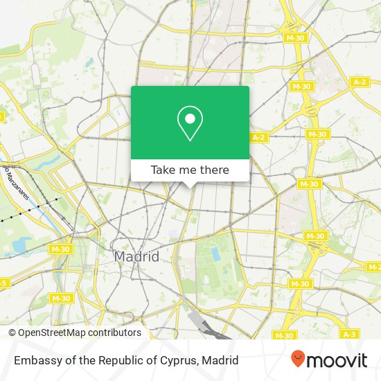 mapa Embassy of the Republic of Cyprus