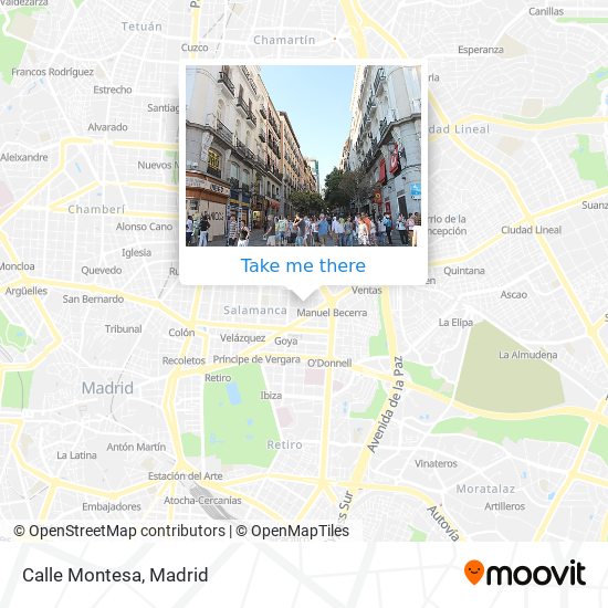 Calle Montesa map