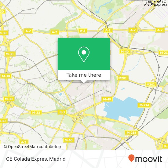 CE Colada Expres map