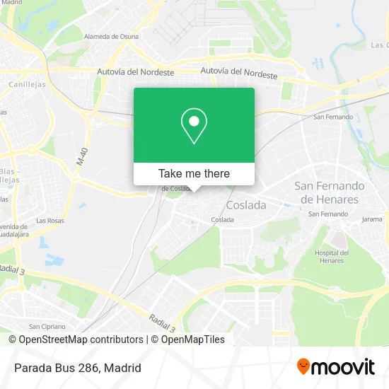 Parada Bus 286 map