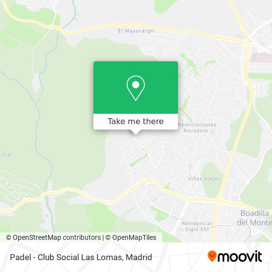 Padel - Club Social Las Lomas map
