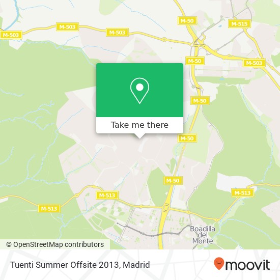 Tuenti Summer Offsite 2013 map