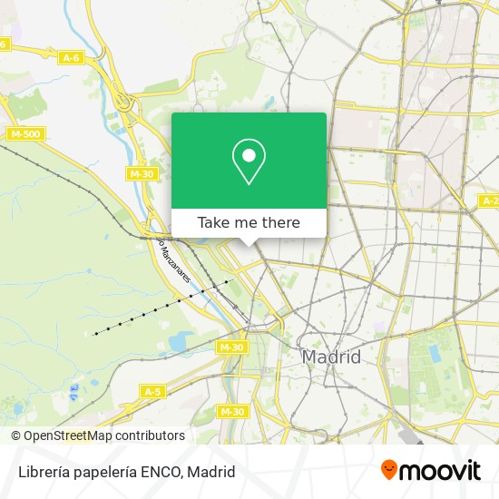 mapa Librería papelería ENCO