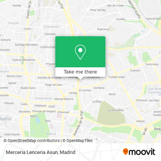 Merceria Lenceria Asun map