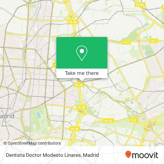 Dentista Doctor Modesto Linares map