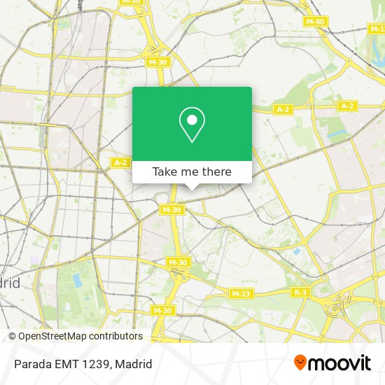 Parada EMT 1239 map