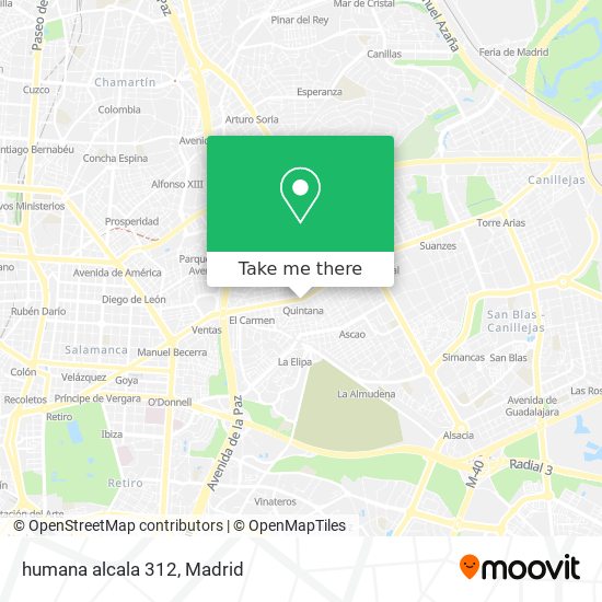 humana alcala 312 map