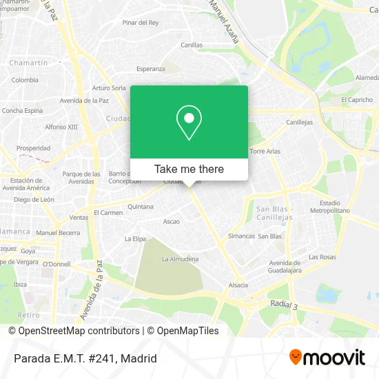 Parada E.M.T. #241 map