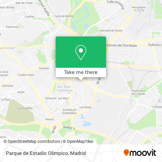 Parque de Estadio Olimpico map