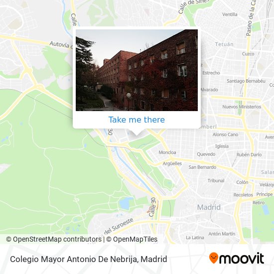 Colegio Mayor Antonio De Nebrija map