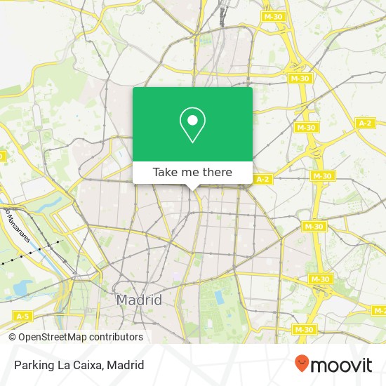 mapa Parking La Caixa