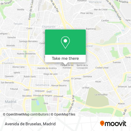 Avenida de Bruselas map