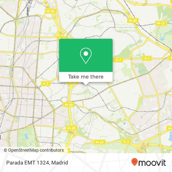 Parada EMT 1324 map