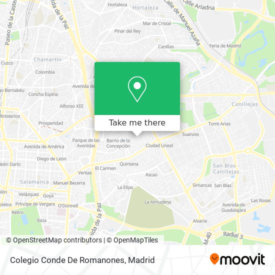 Colegio Conde De Romanones map